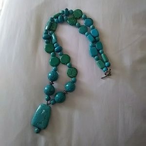 Long turquoise necklace ALL JEWELRY NOW 3/$25